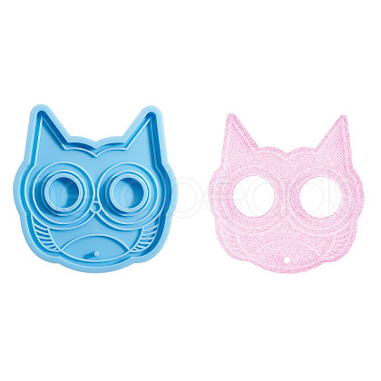 Owl Shape Food Grade DIY Silicone Pendant Molds SIL-CJC0001-02-1