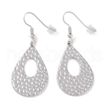 Tarnish Resistant 304 Stainless Steel Dangle Earrings EJEW-C105-11P-1