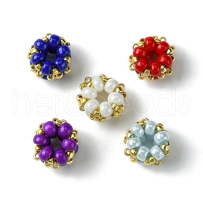 MIYUKI Round Rocailles Seed Beads Beaded Charms PALLOY-MZ00207-1