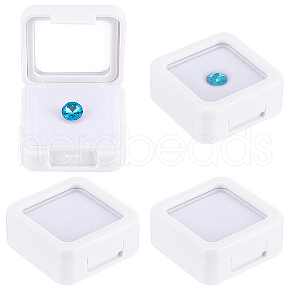 Square Acrylic Loose Diamond Display Boxes CON-WH0107-11B-02-1
