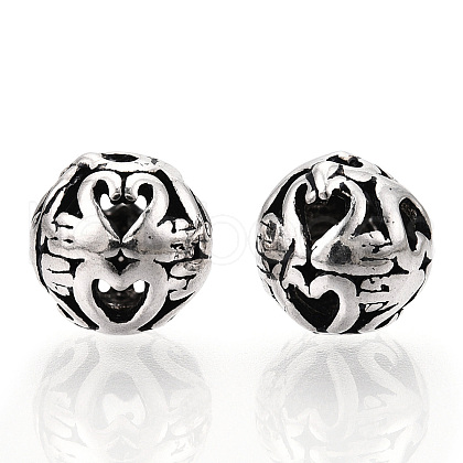 925 Sterling Silver Beads STER-T007-62AS-1