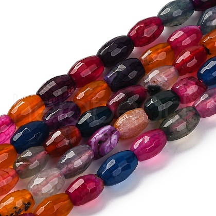 Natural Dragon Veins Agate Beads Strands G-G177-A03-02-1