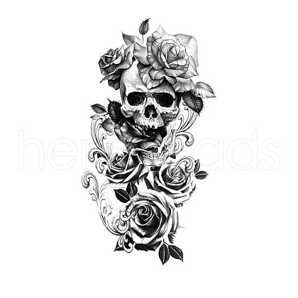 Halloween Removable Temporary Tattoos Paper Stickers DARK-PW0001-131A-1