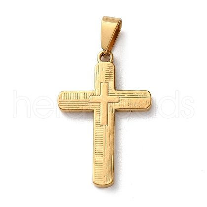 201 Stainless Steel Pendants STAS-U053-07D-G-1
