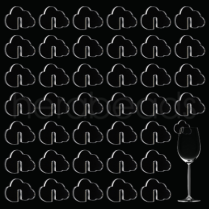 Acrylic Wine Glass Charms AJEW-FG0003-47-1