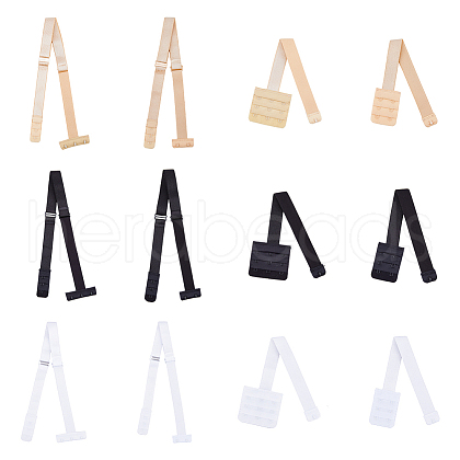 SUPERFINDINGS 6 Sets 6 Style Nylon Womens Low Back Bra Converter DIY-FH0006-51-1