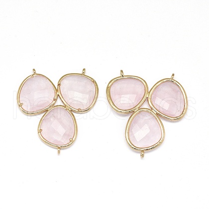 Natural Rose Quartz Chandelier Component Links G-E526-32A-01-1