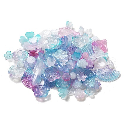 Imitation Jelly Acrylic Beads OACR-H039-02B-1