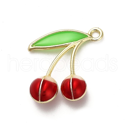 Alloy Enamel Pendants FIND-A051-08A-G-1