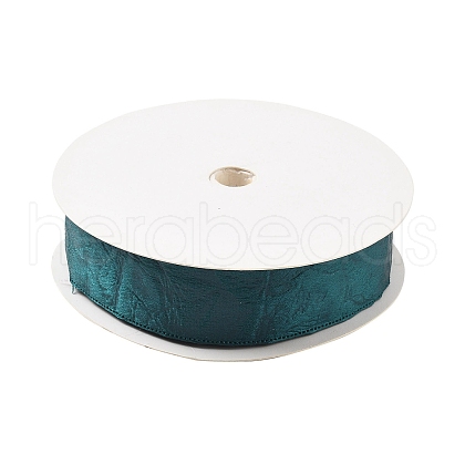 Imitation Leather Polyester Ribbon DIY-R050-02G-1