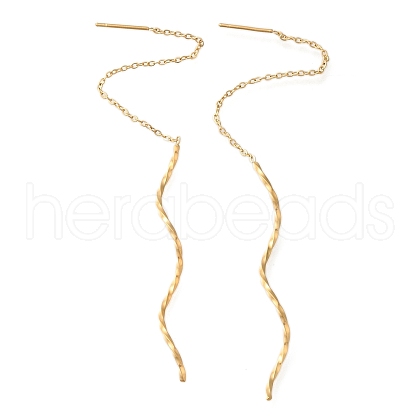 Ion Plating(IP) 304 Stainless Stell Studs Earring EJEW-H008-03G-1