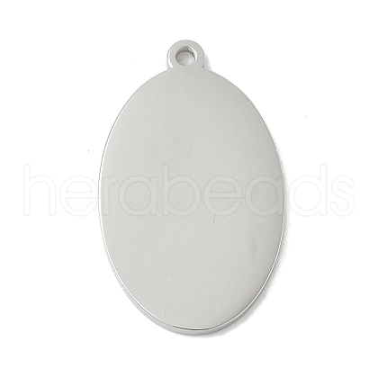 304 Stainless Steel Stamping Blank Tag Pendants STAS-D365-03P-1