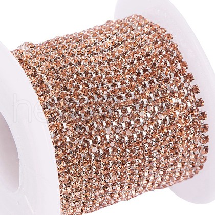 Brass Rhinestone Strass Chains CHC-R125-S6-05S-1