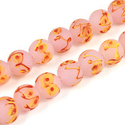 Handmade Lampwork Beads Strands LAMP-N028-05B-1