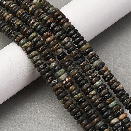 Natural Biotite Jade Beads Strands G-L624-H09-6x2mm-1