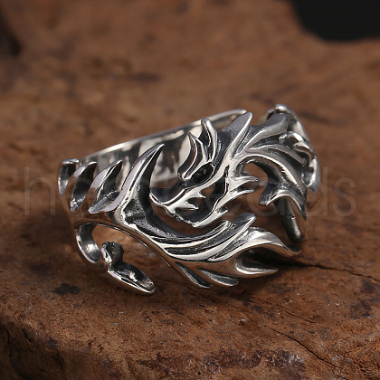 Retro Alloy Cuff Open Rings for Men FS-WGB8A4E-03-1