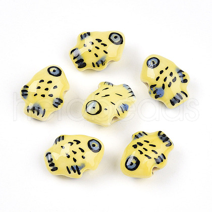 Handmade Porcelain Beads PORC-N009-07B-1
