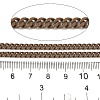 Spray Painted 304 Stainless Steel Curb Chains STAS-B067-05B-03-2