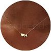 Simple Style Adjustable 316L Surgical Stainless Steel Heart and Initial Pendant Necklaces for Women WG95AEF-08-1