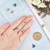 SUPERFINDINGS 12Pcs 6 Style Brass Pendants KK-FH0004-31-3