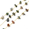 Natural Indian Agate Chips Beaded Chains CHC-SZ0001-62A-1