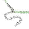 Faceted Rondelle Glass Beaded Necklace for Women NJEW-M208-01H-5