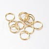 Eco-Friendly Vacuum Plating & Long-Lasting Plated Brass Open Jump Rings KK-E663-5mm-G-1