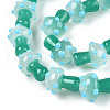 Handmade Lampwork Beads Strands X-LAMP-N024-09F-4