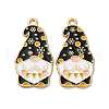 Christmas Alloy Enamel Pendants ENAM-V002-02D-G-1