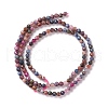 Natural Red Corundum/Ruby and Sapphire Beads Strands G-M390-05-4