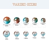 497Pcs 5 Style Rainbow ABS Plastic Imitation Pearl Beads OACR-YW0001-09A-3