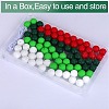 80Pcs 4 Style Round Silicone Focal Beads SIL-SZ0001-22H-4