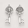 Tibetan Style Alloy Pendants TIBEP-T009-18AS-RS-2