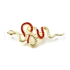 Snake Aolly Rhinestone Brooches JEWB-V008-01LG-01-2