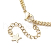 Brass with Stainless Steel Necklaces NJEW-JN04687-5