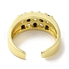 Rack Plating Brass Micro Pave Cubic Zirconia Cuff Rings RJEW-H228-13G-02-3