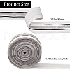 Gorgecraft 4.7 Yards Flat Polyester Striped Elastic Wide Band OCOR-GF0003-86C-2