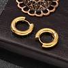 304 Stainless Steel Hoop Earrings EJEW-F339-01G-3