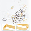 ARRICRAFT 40Pcs 4 Colors Brass Bead Frame KK-AR0003-38-3