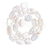 FIBLOOM 1 Strand Baroque Natural Keshi Pearl Beads Strands PEAR-FI0001-08-1