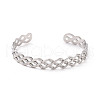 304 Stainless Steel Cuff Bangles BJEW-M234-01P-2