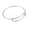 10Pcs 5 Color Adjustable Brass Expandable Bangle Making BJEW-LS0001-02-3