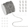 Unicraftale 316L Surgical Stainless Steel Chains DIY-UN0006-35B-1