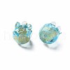 Handmade Gold Foil Lampwork Beads FOIL-T004-04B-2