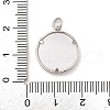 Brass Micro Pave Clear Cubic Zirconia Pendants KK-A207-05P-3