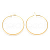 304 Stainless Steel Big Hoop Earrings EJEW-J226-001G-2