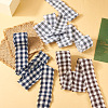 3 Rolls Tartan Cotton Linen Frayed Ribbon OCOR-TAC0035-11B-5
