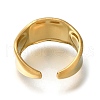 304 Stainless Steel Open Cuff Ring RJEW-F161-02G-22-3
