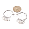 Mother's Day Jewellery 304 Stainless Steel Half Hoop Earrings EJEW-JE05590-02-2