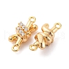 Brass Rhinestone Pendants KK-E793-21G-2